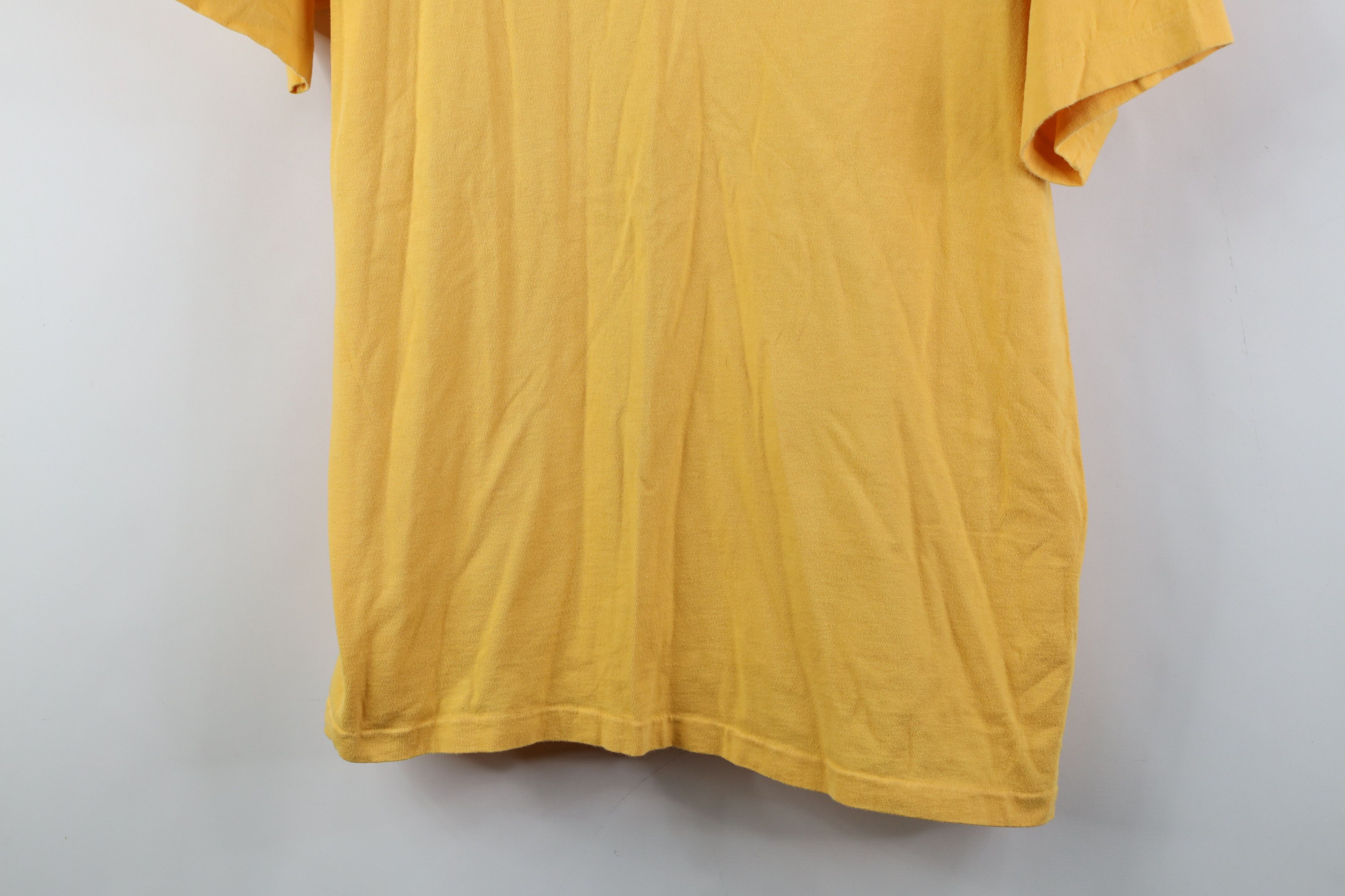 Gap Vintage 90s Gap Pigment Dye V-Neck T-Shirt Yellow Cotton USA Size US S / EU 44-46 / 1 - 3 Thumbnail