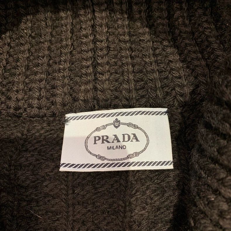 Prada Prada Black wool knitted cardigan jacket 2504-Nextarrow Size US XS / EU 42 / 0 - 7 Thumbnail