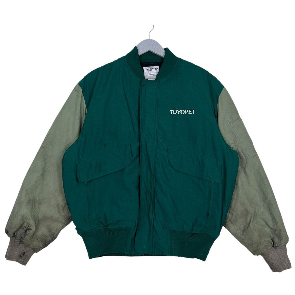 Japanese Brand 🔥 VINTAGE TOYOPET TECNO RACING BOMBER JACKET Size US L / EU 52-54 / 3 - 2 Thumbnail