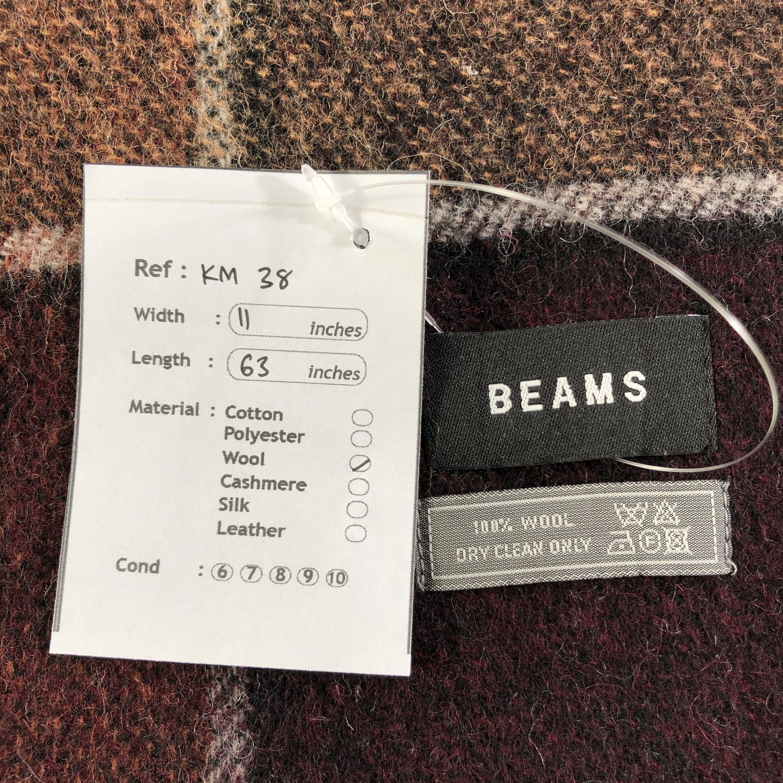 Vintage Beams Scarf / Muffler / Neckwear - KM38 Size ONE SIZE - 7 Thumbnail