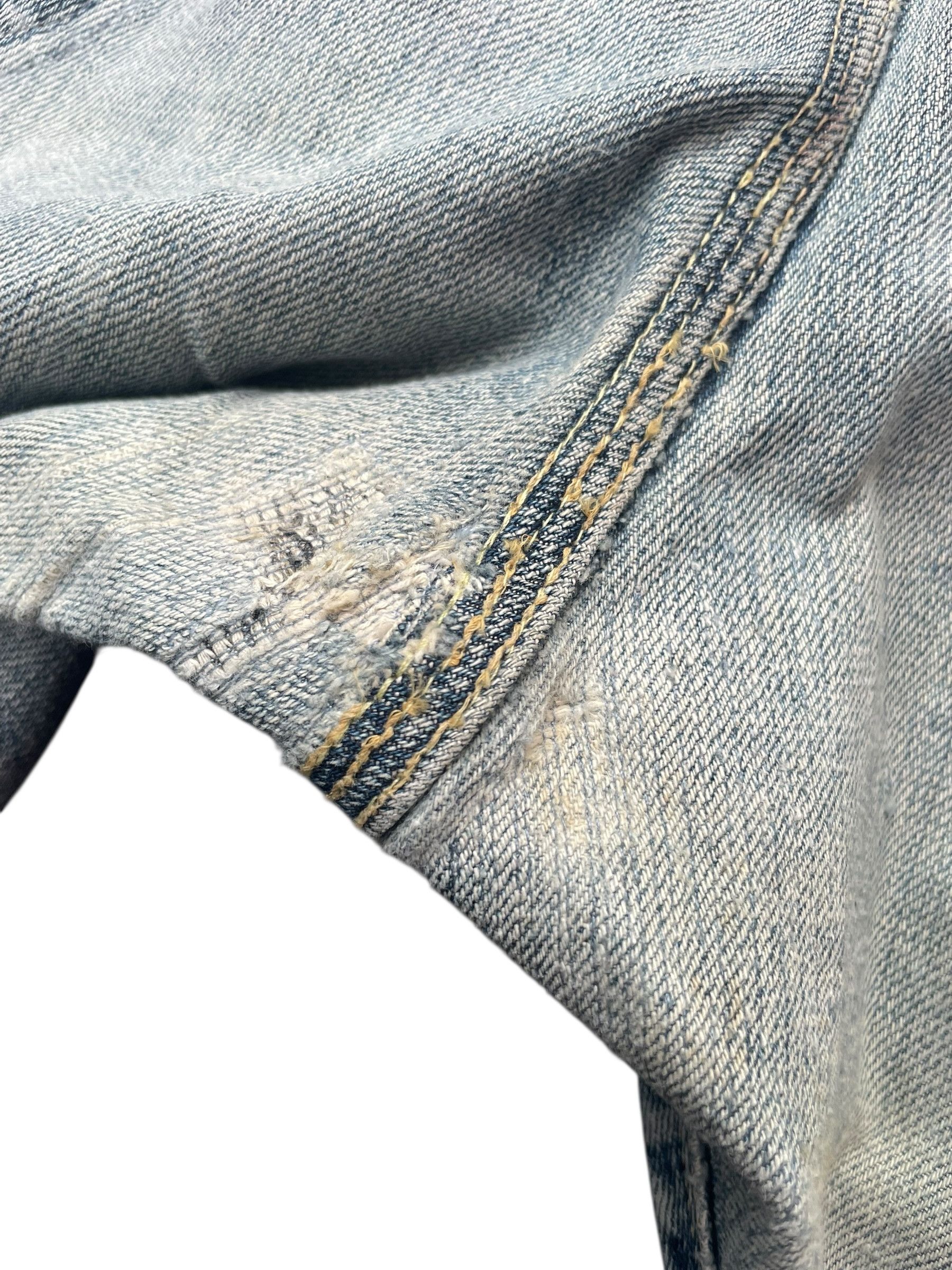 Lee Vintage Lee Union Made Japan Distresed Denim Size US 31 - 14 Thumbnail