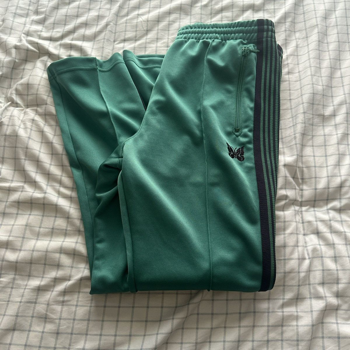Needles Needles Green Narrow Sweatpants Size US 32 / EU 48 - 8 Thumbnail