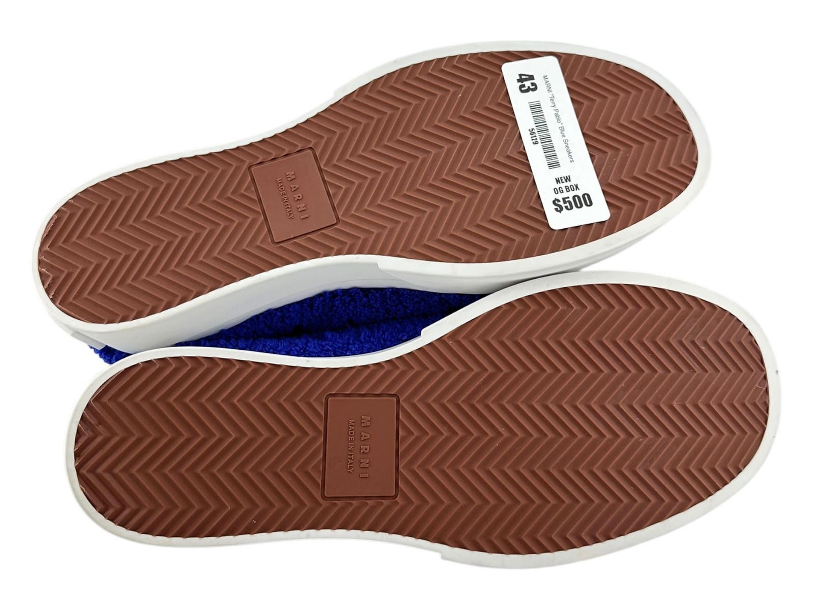 Marni Marni Terry Pablo Blue Sneakers EU 43 New with Box Size US 10 / EU 43 - 5 Thumbnail