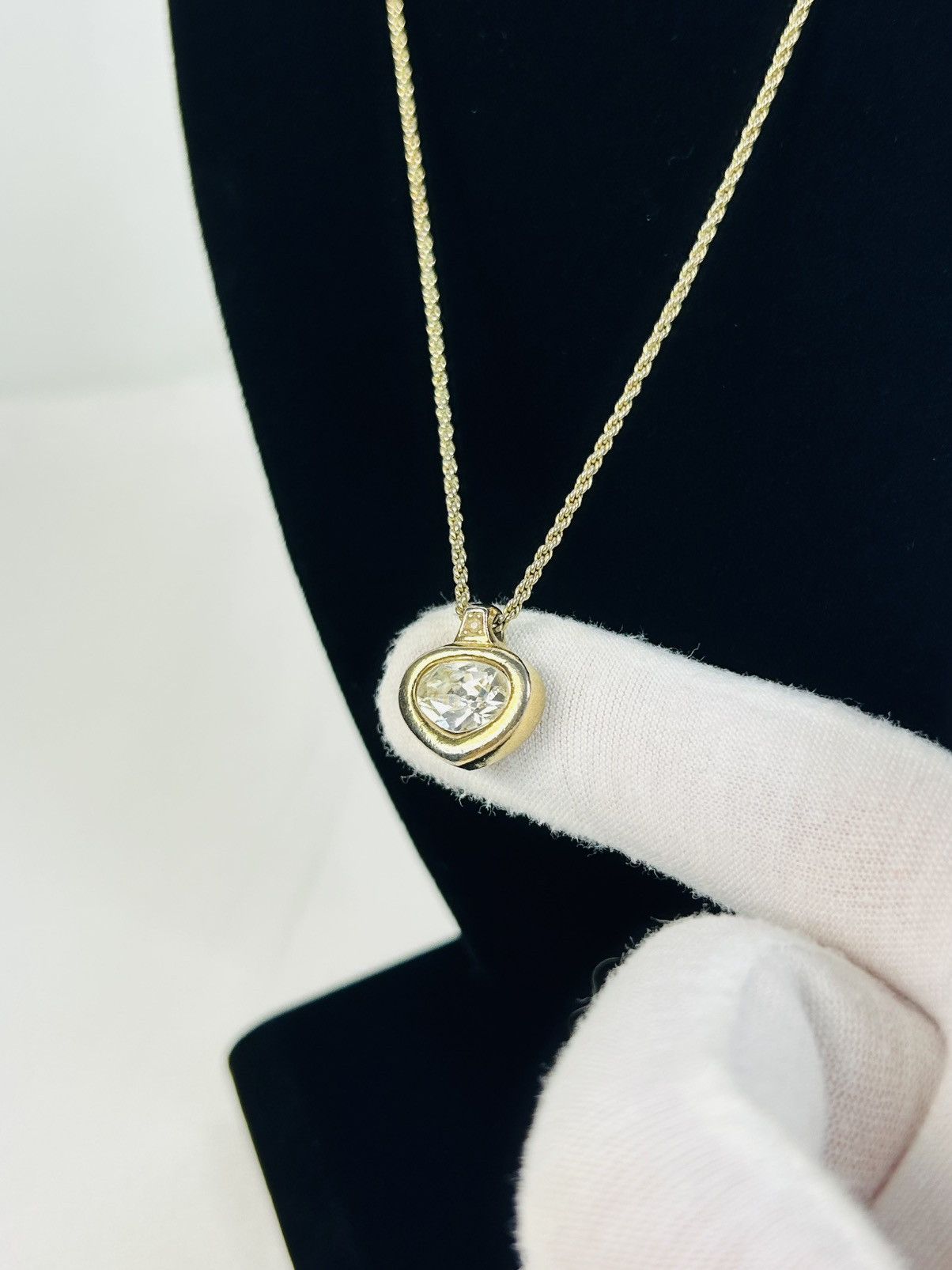 Dior Dior Encrusted Heart Necklace Size ONE SIZE - 3 Thumbnail