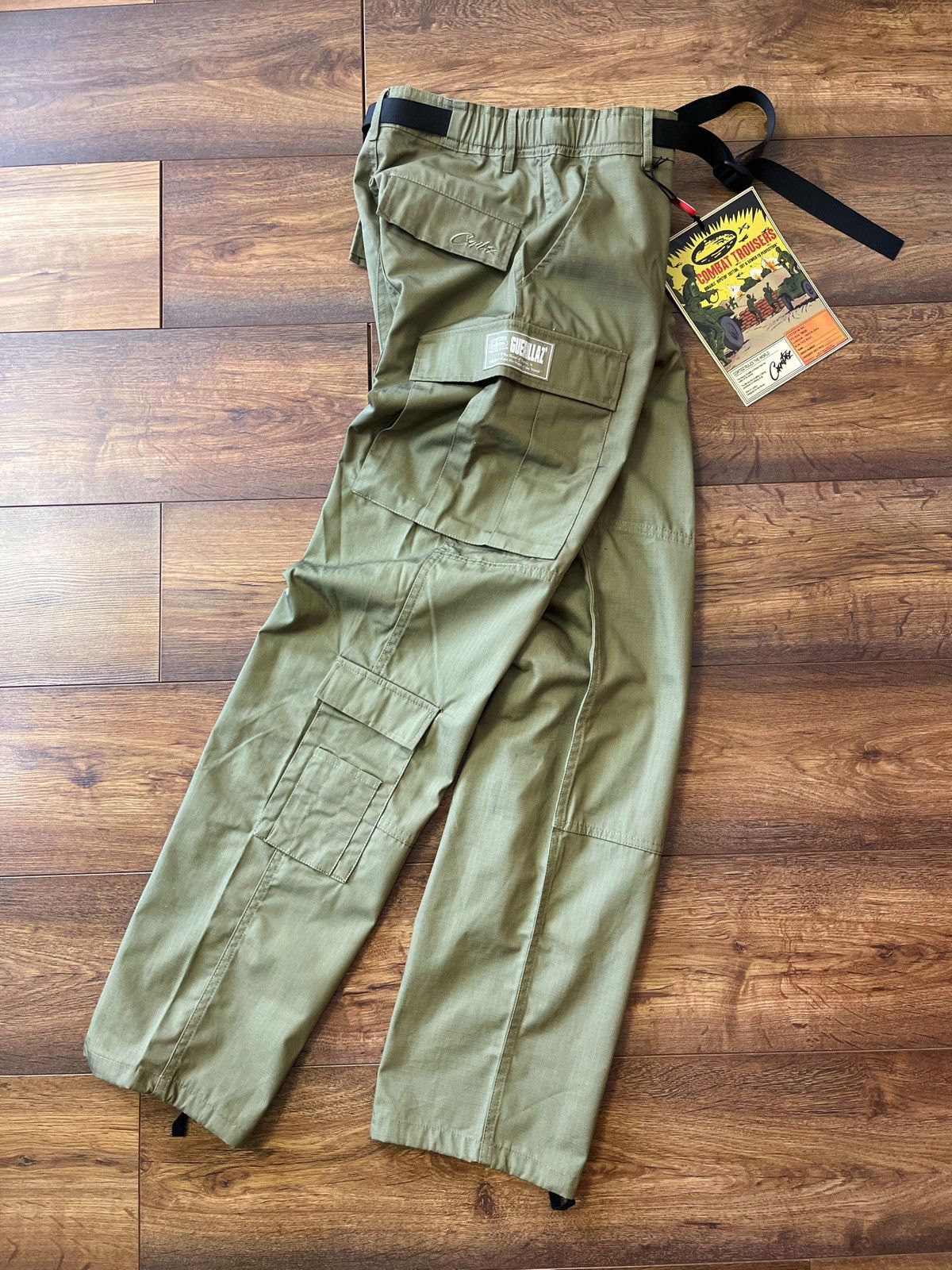 Corteiz Corteiz Guerrillaz Cargo Pants Tonal Khaki Combat Trousers Size US 32 / EU 48 - 1 Thumbnail