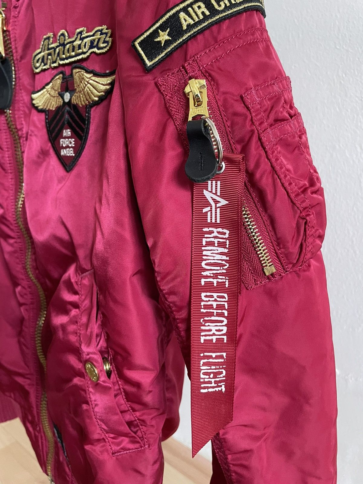 Alpha Industries Alpha Industries MA-1 Custom Women’s Jacket *RARE*GERMANY* Size XS / US 0-2 / IT 36-38 - 10 Thumbnail