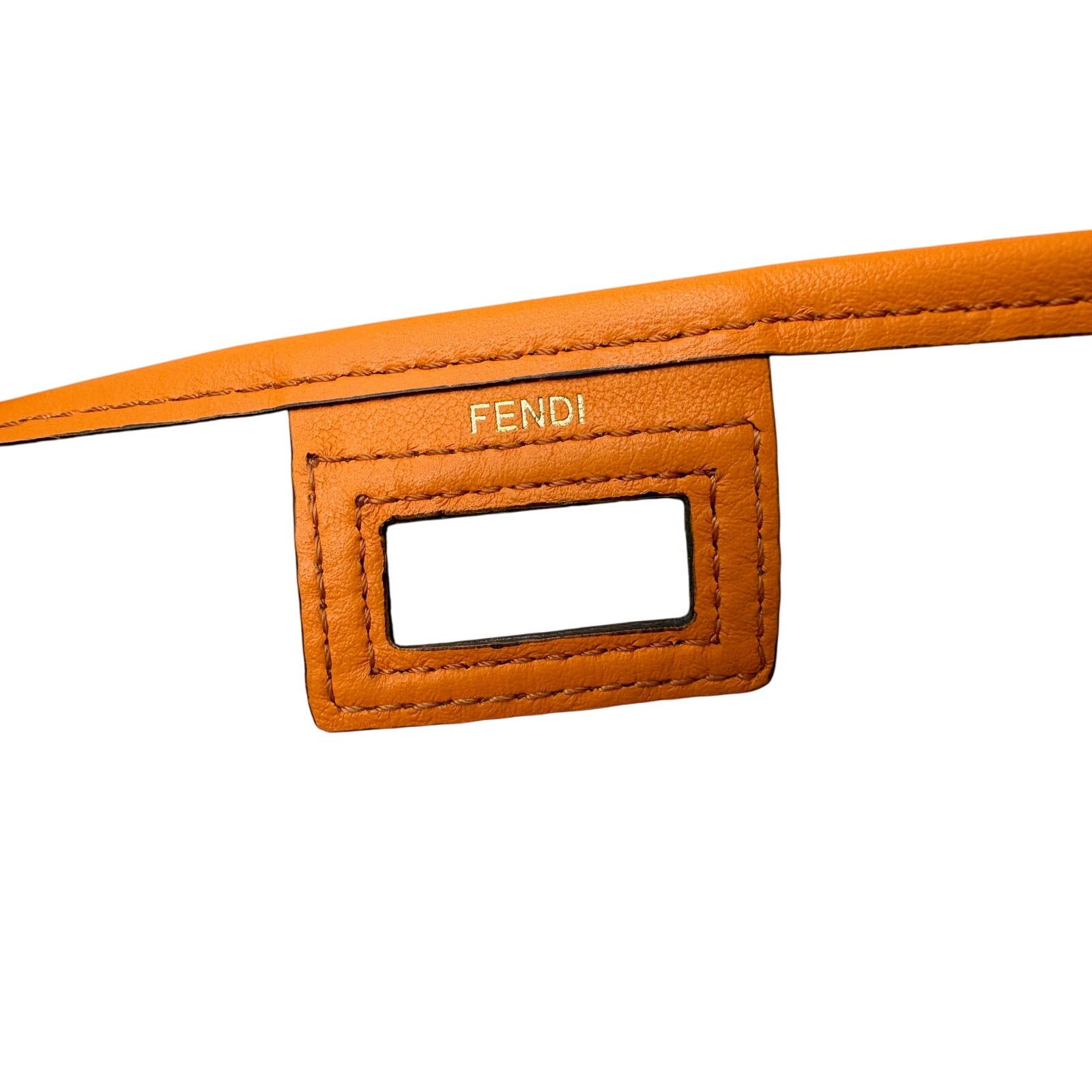 Fendi Fendi Peekaboo Defender PVC Clutch Bag Orange - Small Size ONE SIZE - 9 Thumbnail