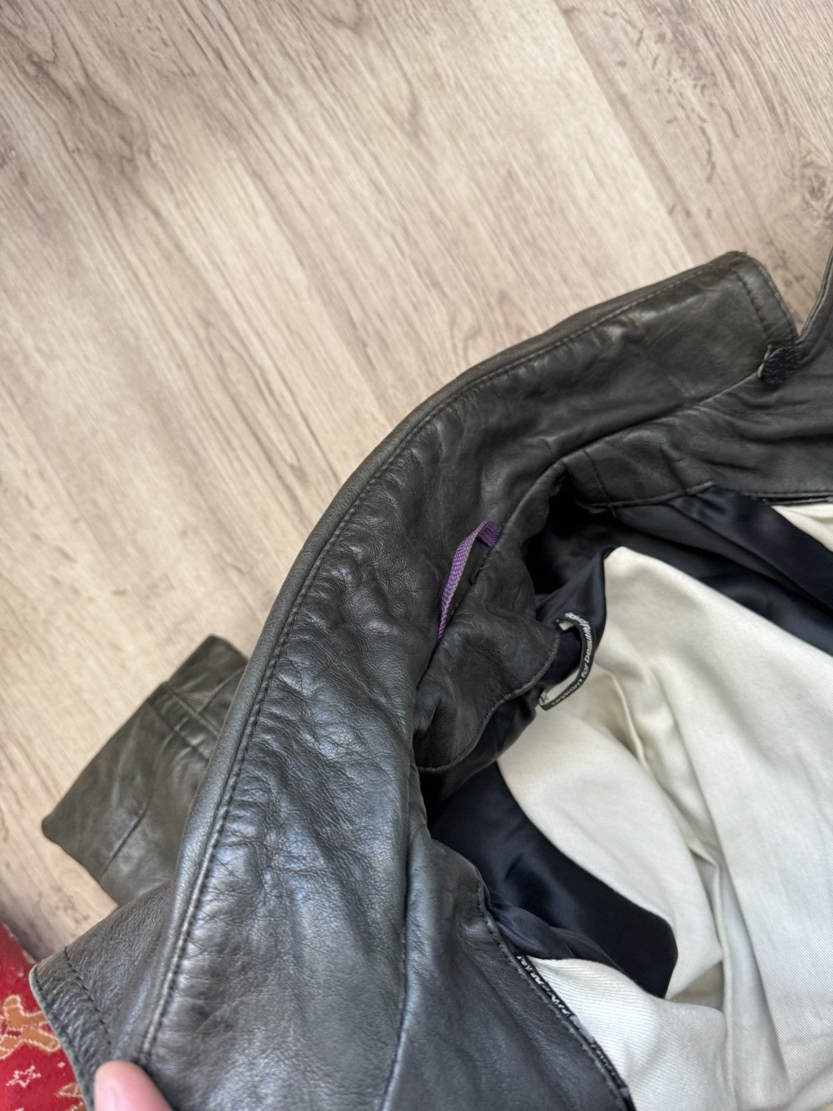 DRYKORN Drykorn NAKY Leather Jacket Ws Size 2 Green Double Breasted Size S / US 4 / IT 40 - 23 Thumbnail