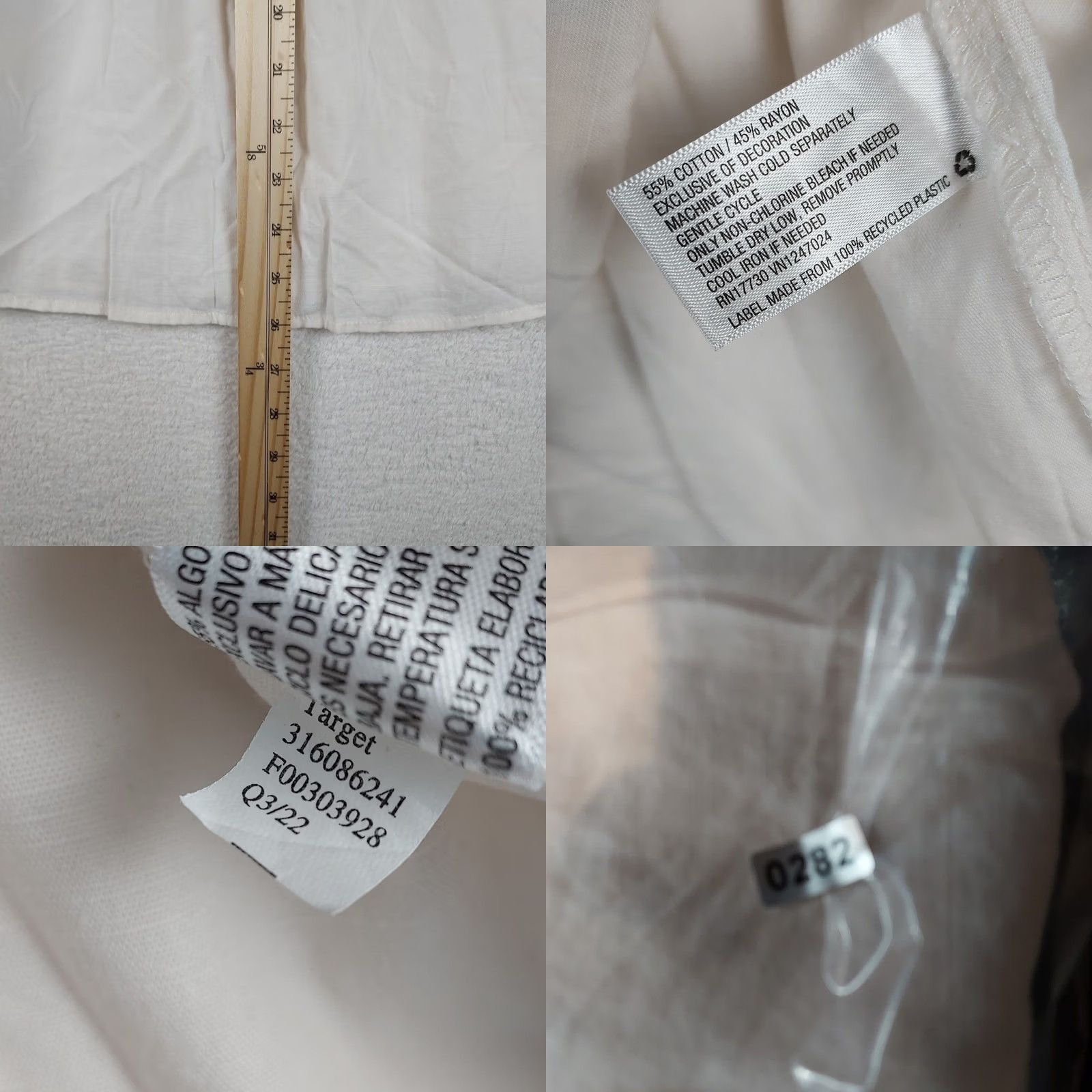 Vintage Knox Rose Blouse Tunic Women’s Ivory Embroidered Long Sleeve M NP 86485946 NWT Rayon Hippe Casual Slfe Size M / US 6-8 / IT 42-44 - 8 Thumbnail