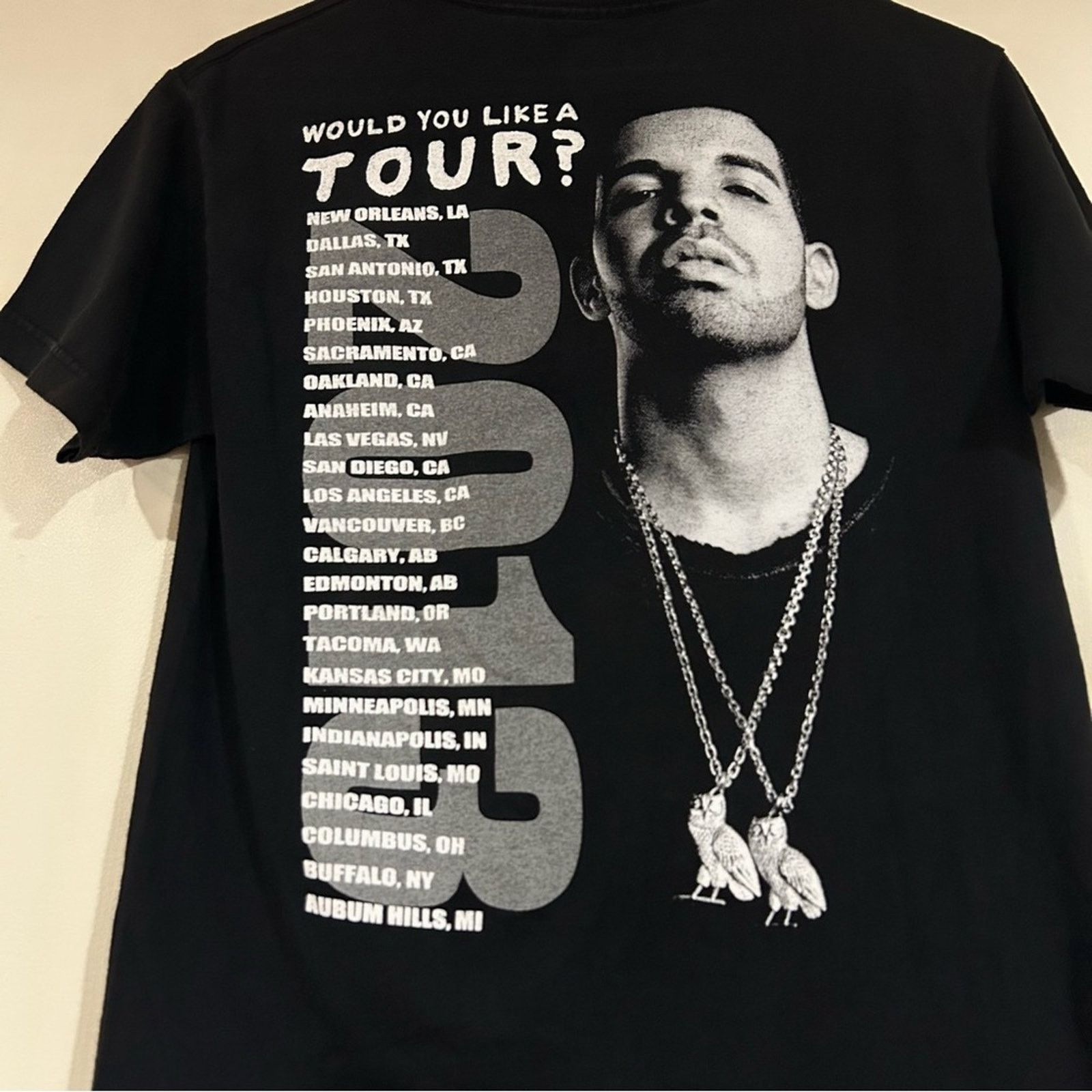 Alstyle Drake 2013 Would You Like A Tour Shirt Size US S / EU 44-46 / 1 - 4 Thumbnail