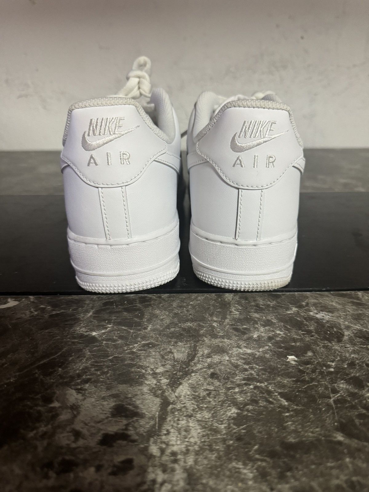 Nike Nike Air Force one ‘07 white mens size 12 worn once Size US 12 / EU 45 - 2 Thumbnail