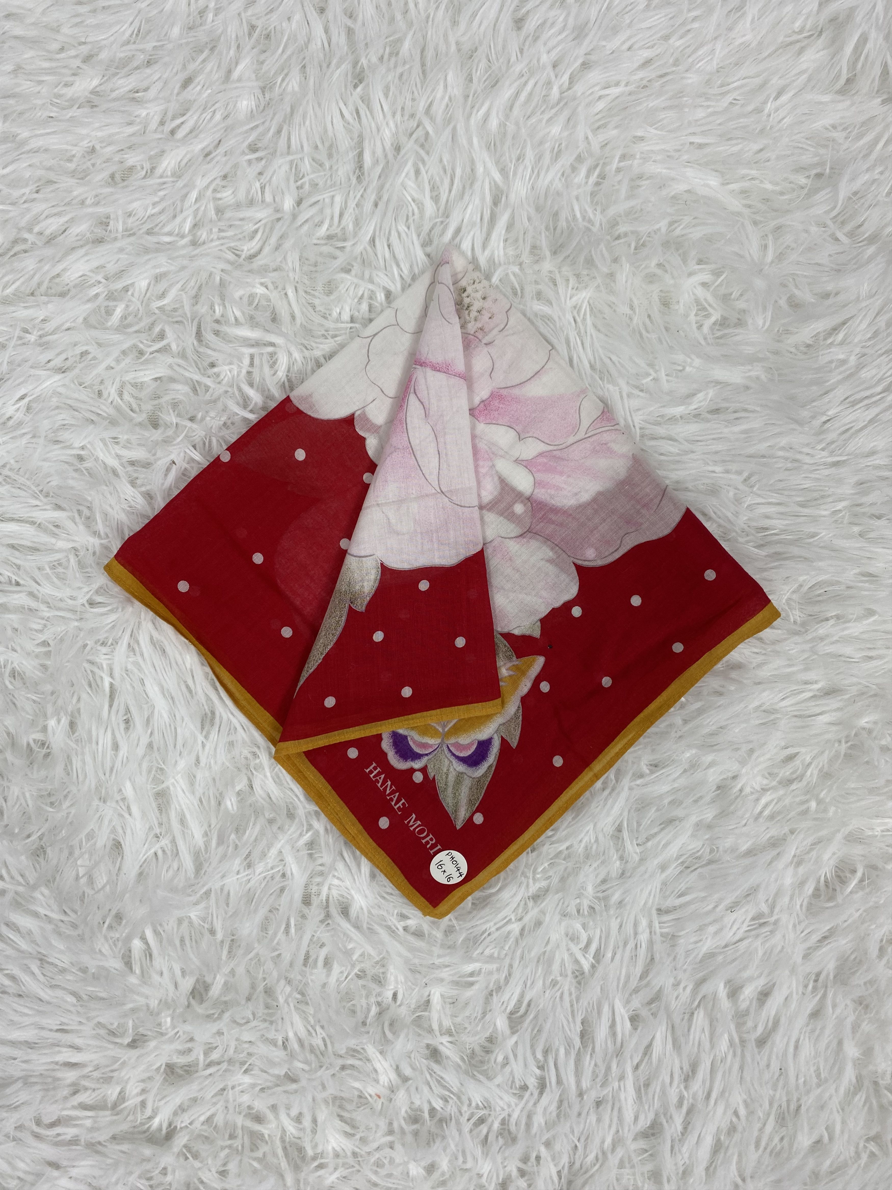 Hanae Mori Vintage Hanae Mori Handkerchief PH0144 Size ONE SIZE - 1 Thumbnail
