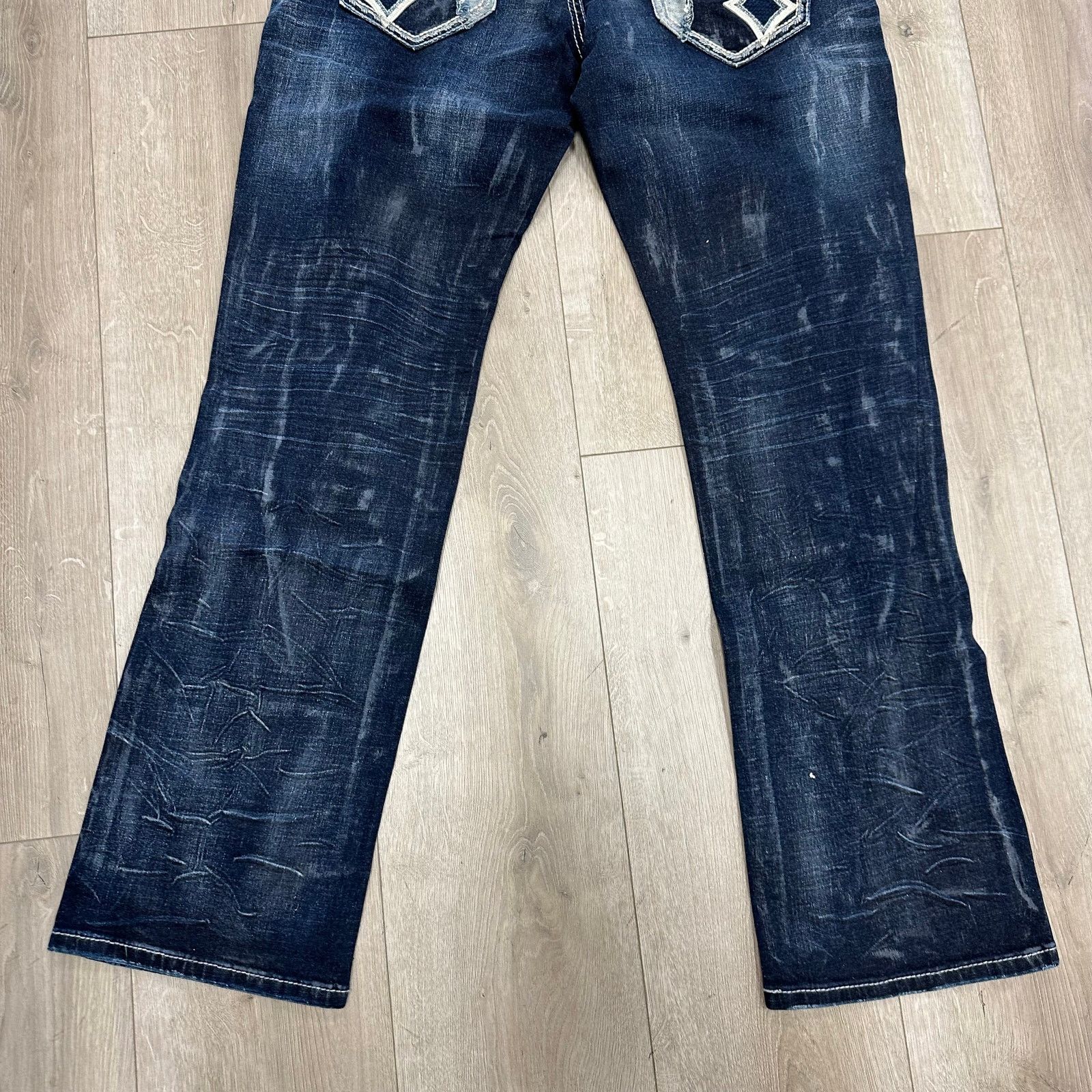 Affliction New Affliction Blake Baron Straight Denim Jeans size 34 B20 Size US 34 / EU 50 - 10 Thumbnail