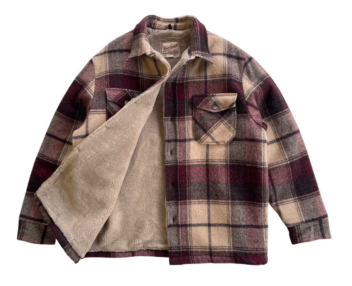 Woolrich Woolen Mills Vintage 1995s Woolrich Wool Plaid Sherpa Jacket Size US L / EU 52-54 / 3 - 3 Thumbnail