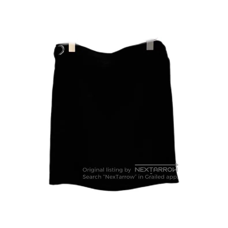 Hermes Hermes Black Metal Ring Silk Short Skirt Size 25" / US 0 / IT 36 - 1 Thumbnail