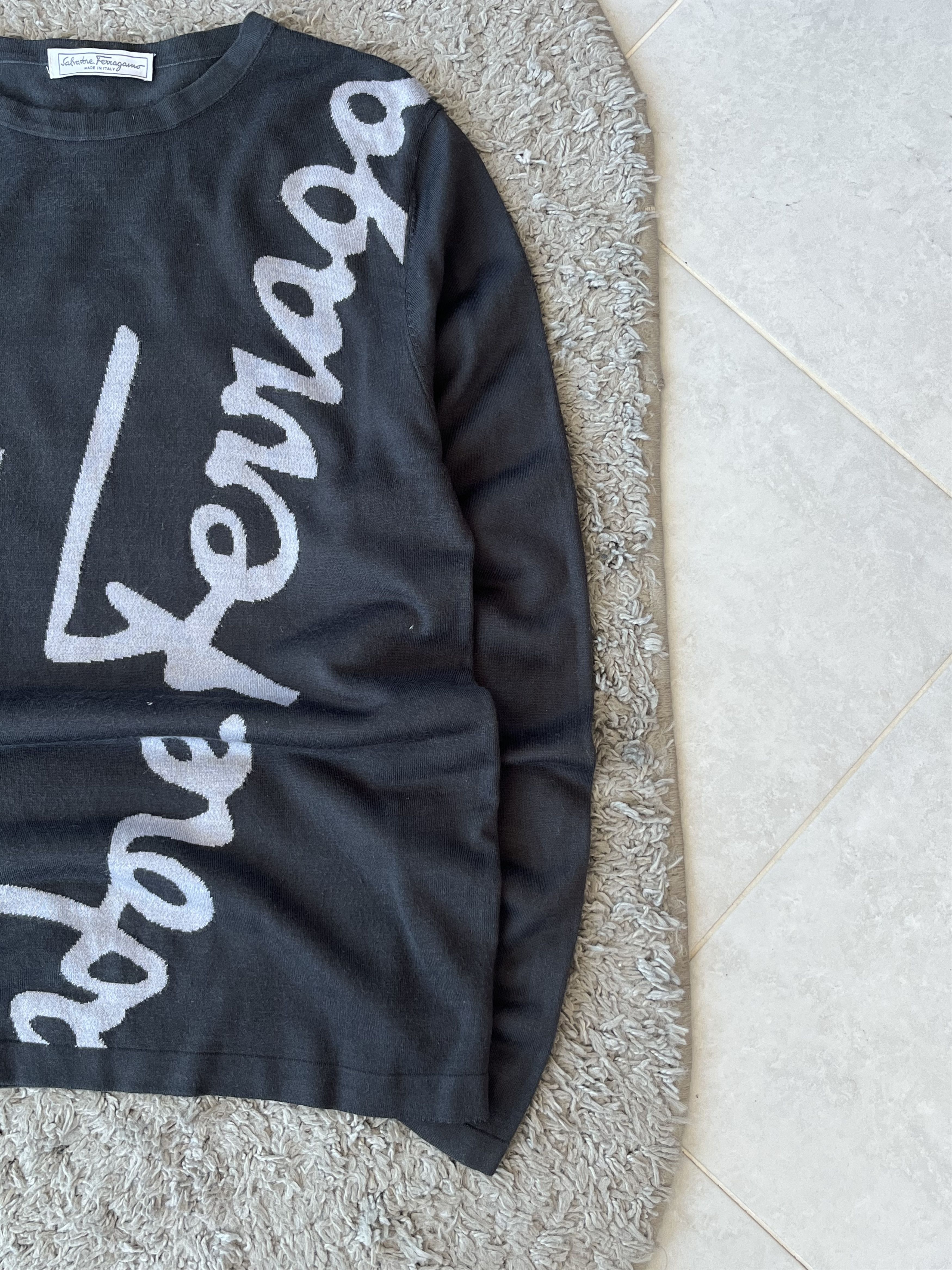 Salvatore Ferragamo SALVATORE FERRAGAMO Vintage Long Sleeve T-shirt Very Rare Size US M / EU 48-50 / 2 - 4 Thumbnail