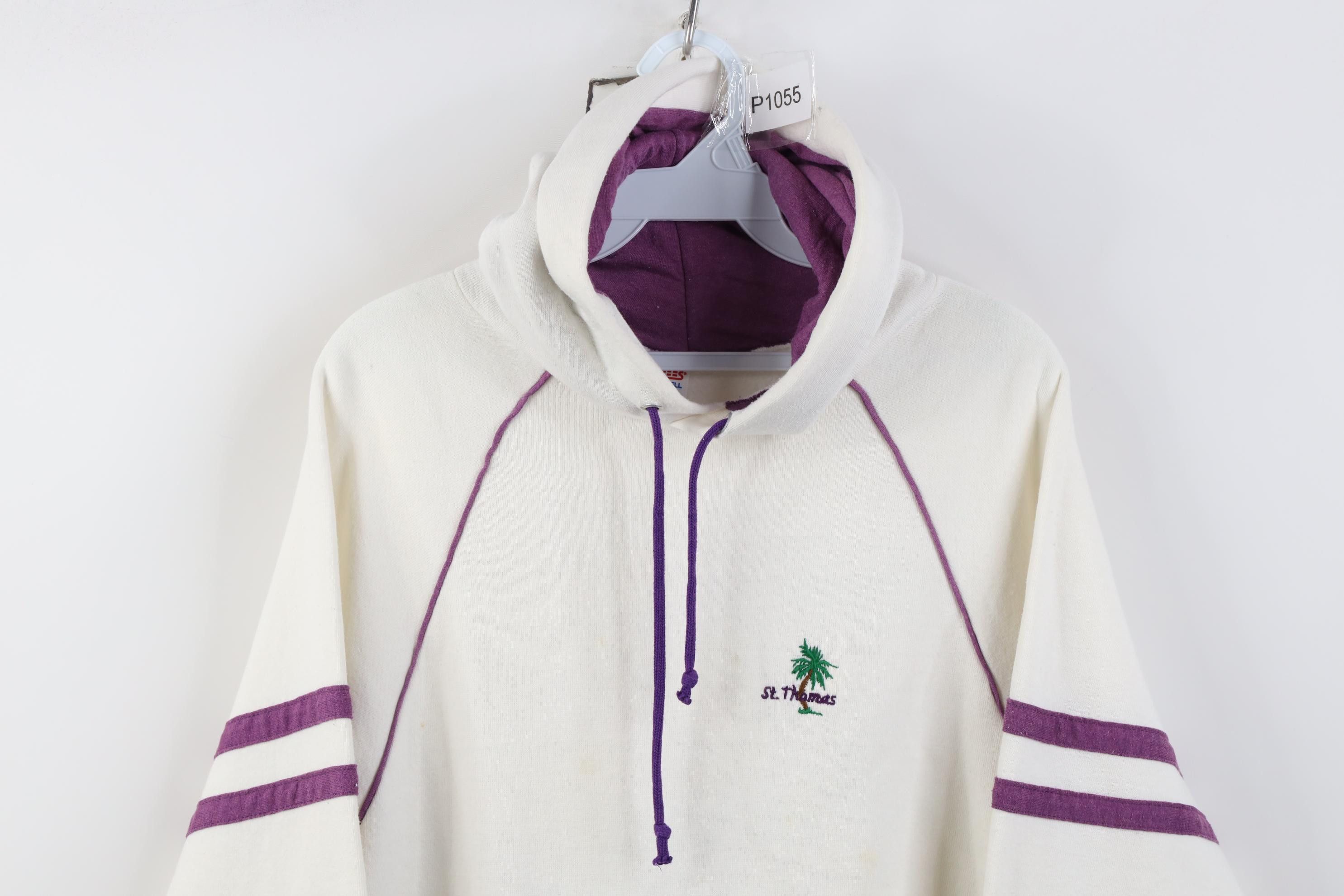 Russell Athletic Vintage 70s 80s Russell Athletic St Thomas Hoodie Sweatshirt Size L / US 10 / IT 46 - 2 Thumbnail