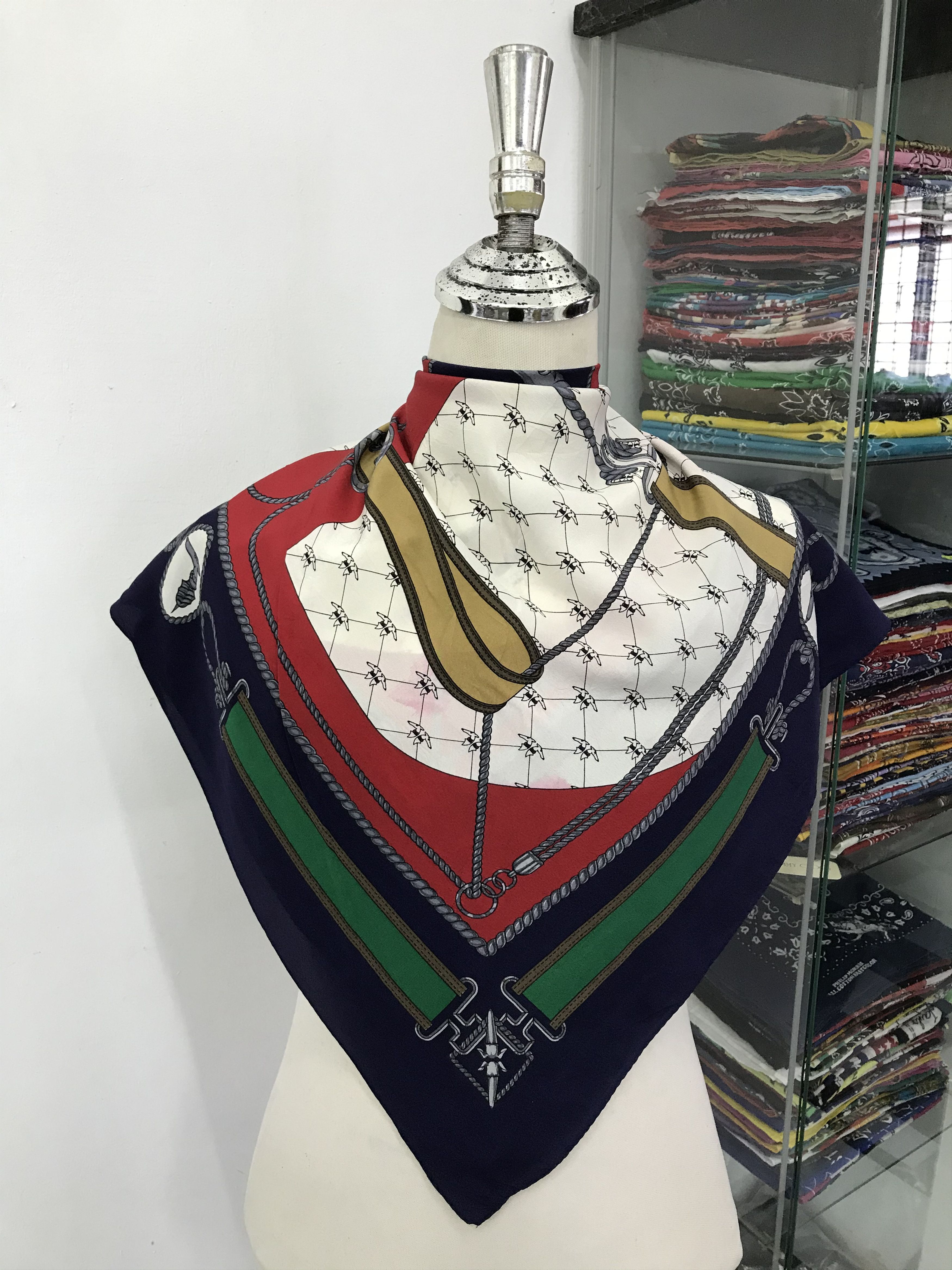 Trussardi Vintage Trussardi Silk Scarf Size ONE SIZE - 1 Thumbnail