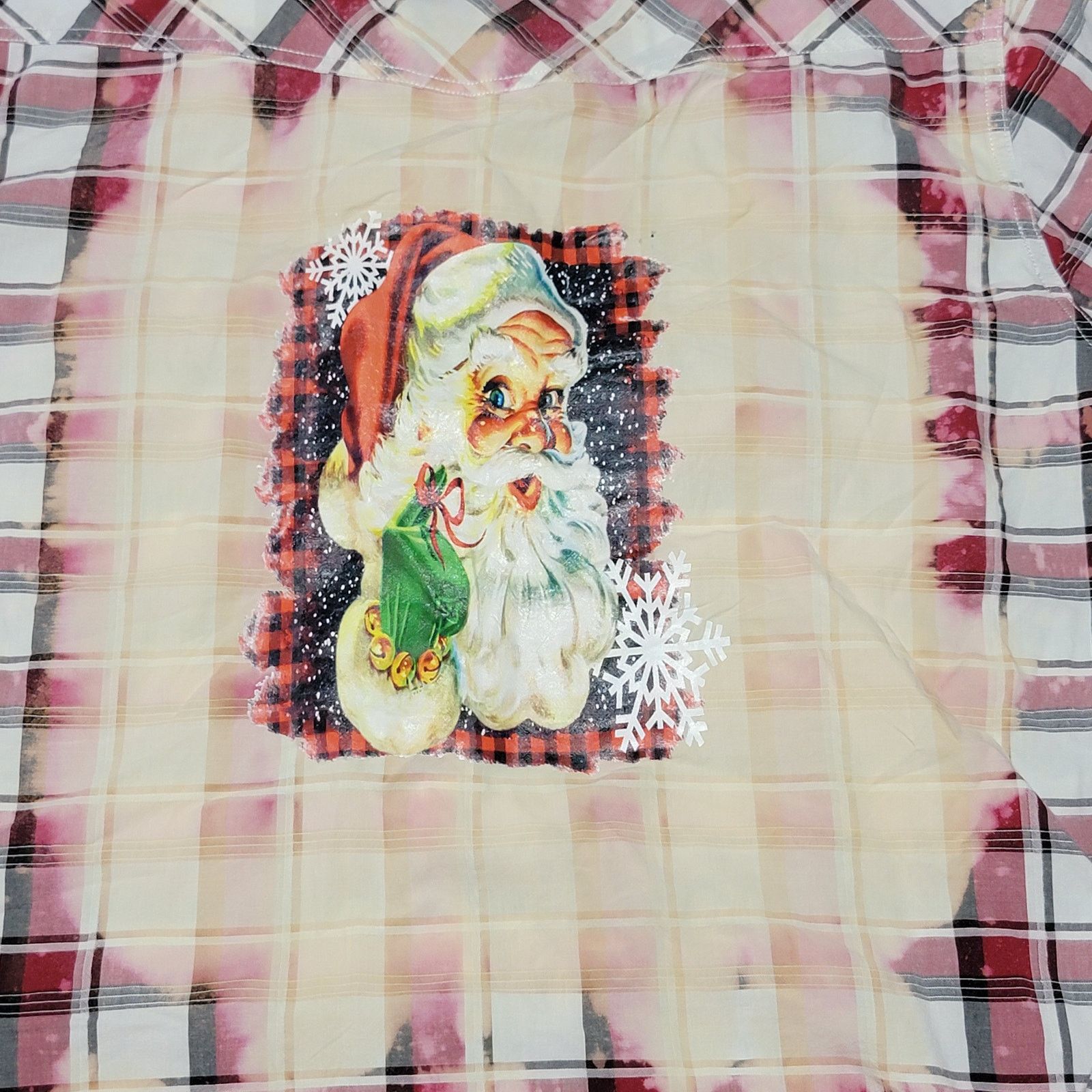 American Eagle Outfitters AEO Homemade Christmas Pearl Snap Santa Shirt - Size XL Size XL / US 12-14 / IT 48-50 - 2 Thumbnail