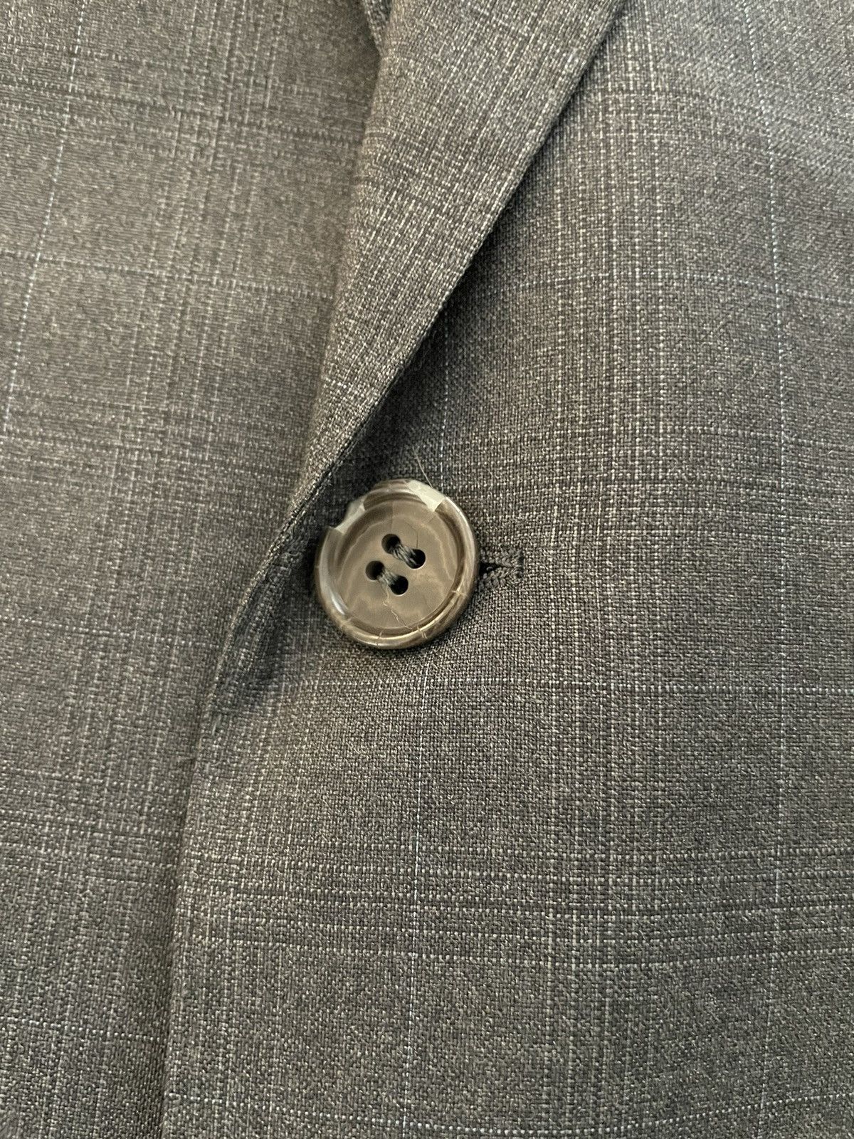 Canali Subtle Check Wool Suit Size 42L - 13 Thumbnail