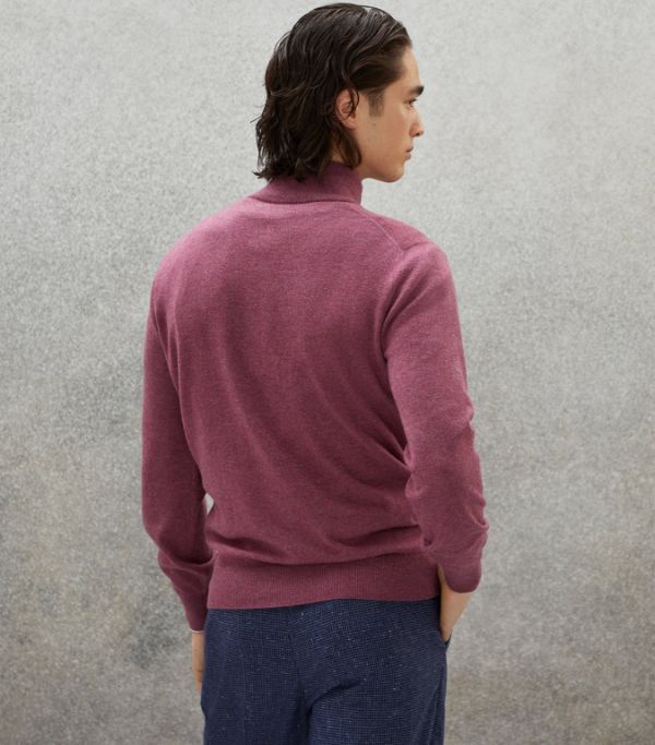 Brunello Cucinelli o1w1db10924 Cashmere Turtleneck in Medium Purple Size US XL / EU 56 / 4 - 2 Thumbnail