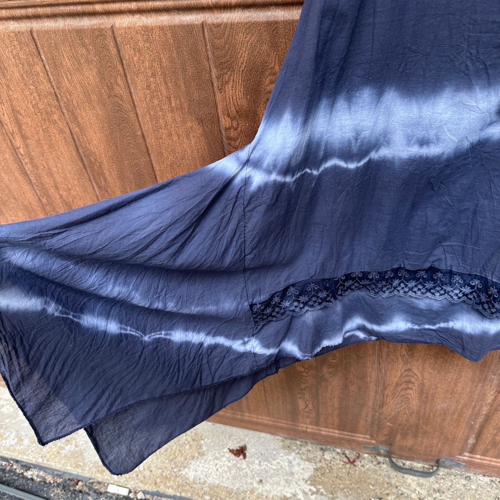 Other Tempo Paris Dress Blue Tie Dye Flowy Gauze Beach Coverup S Size S / US 4 / IT 40 - 7 Thumbnail