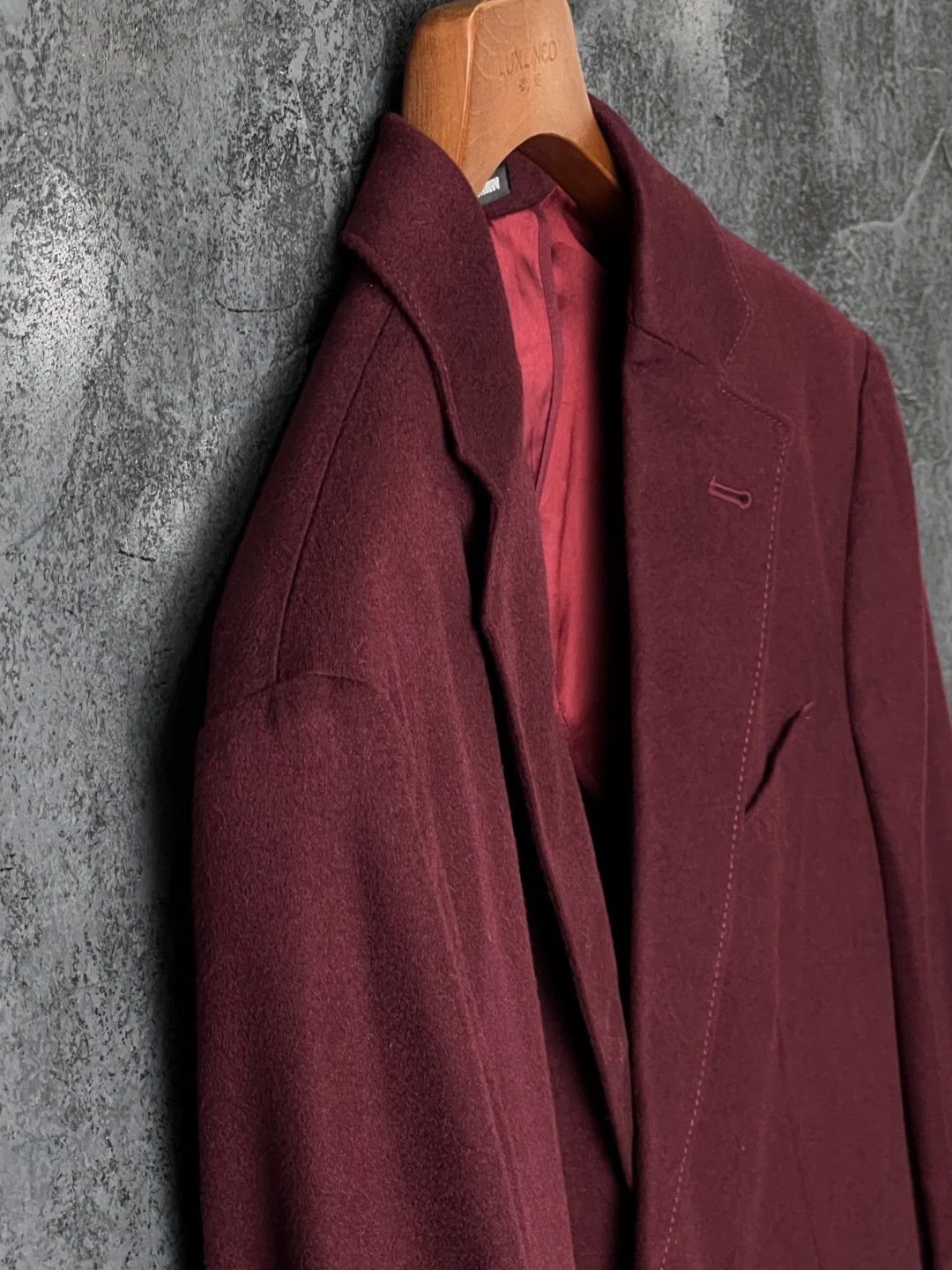 Other Armani Deep Red Cashmere Blazer Size 44S - 6 Thumbnail