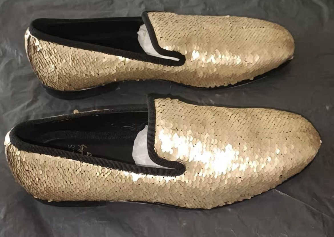 Doucal's Doucal’s Italy Luxury Sequin Loafers - G-Dragon Style (Rare) Size US 8.5 / EU 41-42 - 2 Thumbnail