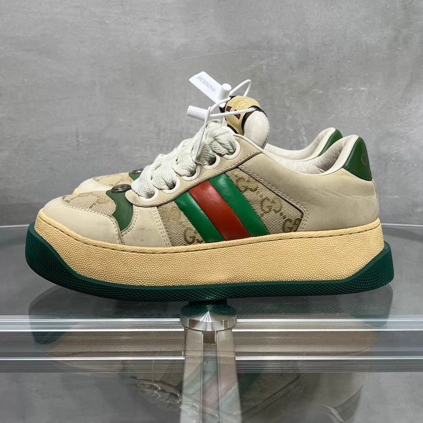 Gucci Gucci Platform Distressed Sneaker Beige Size 36.5 Size US 6 / IT 36 - 3 Thumbnail