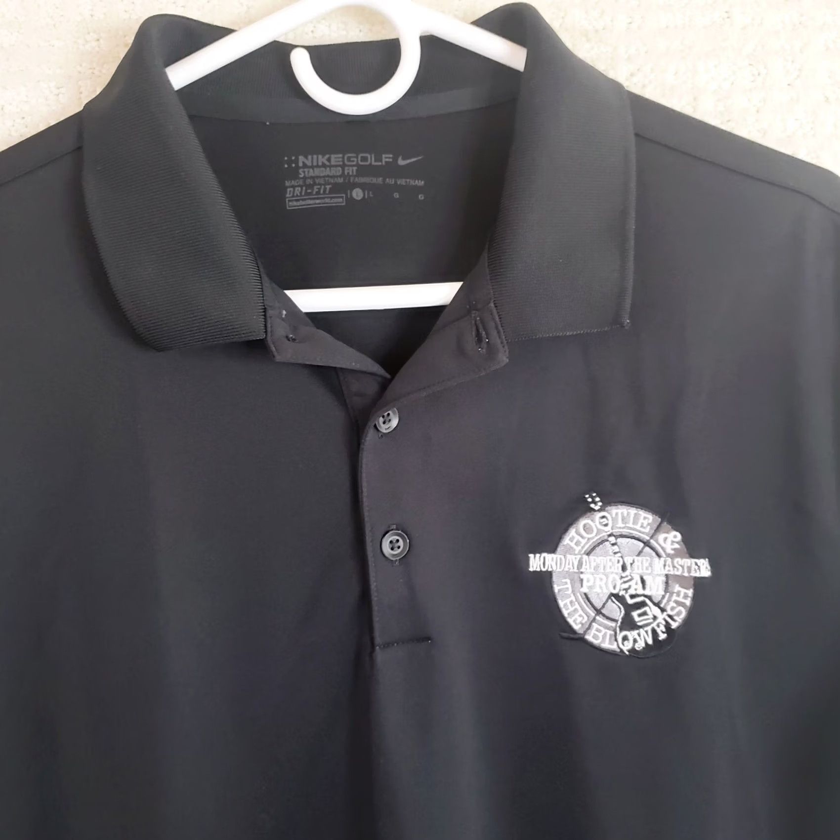 Nike Nike Polo Shirt Mens L Black Short Sleeve Dri-Fit Golf Hootie Masters Shirt Size US L / EU 52-54 / 3 - 3 Thumbnail