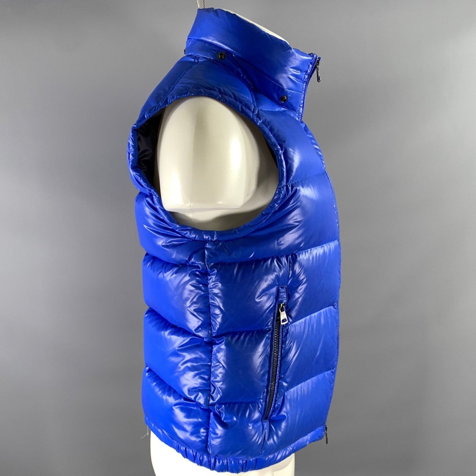 Moncler MONCLER Size S Blue Quilted Polyamide Down Filled Vest Size US M / EU 48-50 / 2 - 3 Thumbnail