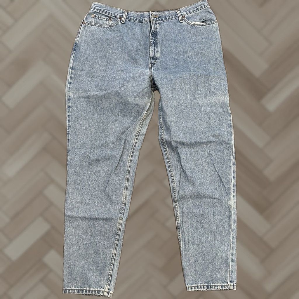 Levi's Levis 550 Relaxed Fit Tapered Leg Womens Medium Wash Blue Denim Jeans sz 24W Size 42" / US 20 - 1 Thumbnail