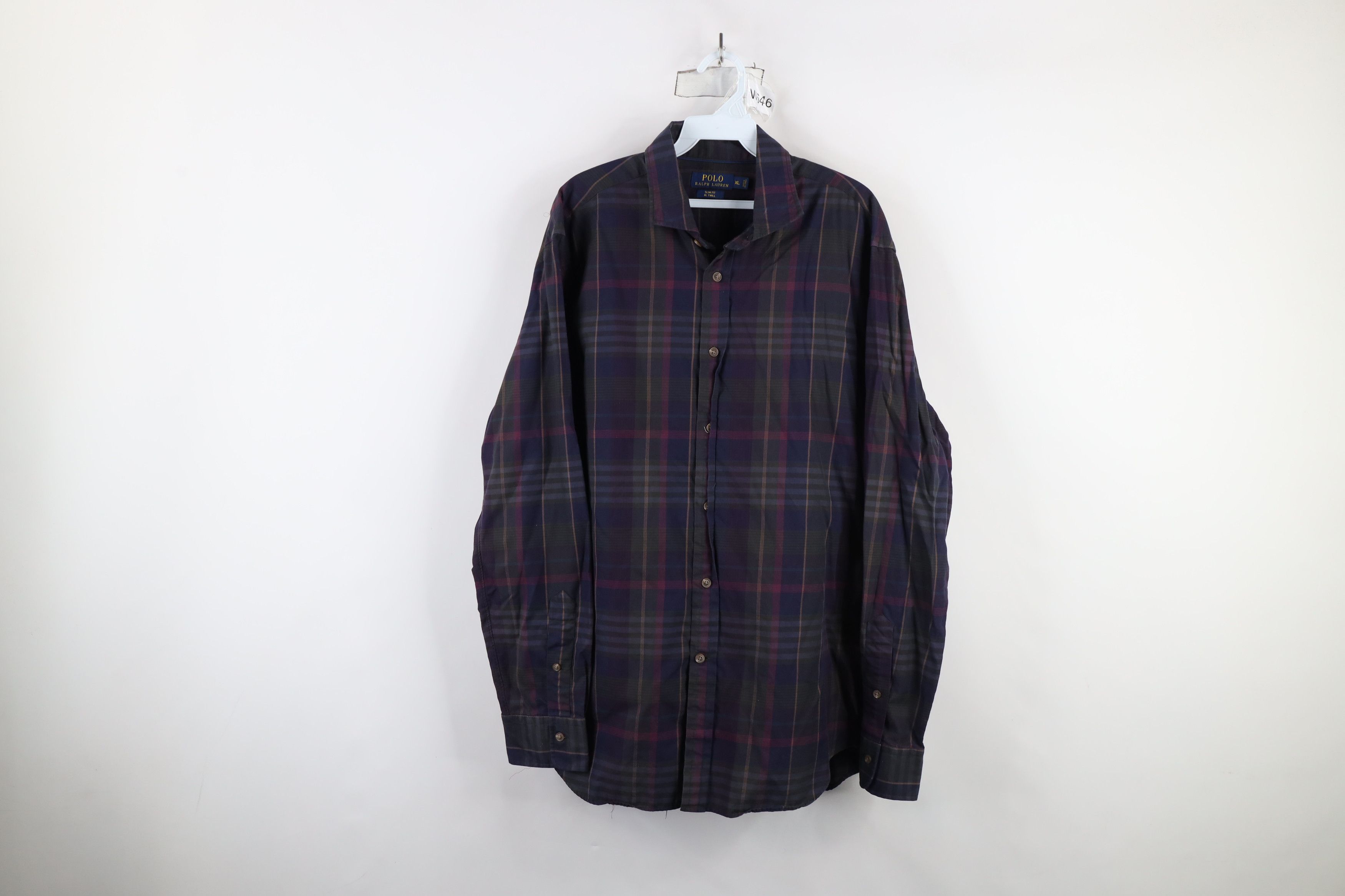 Ralph Lauren × Vintage Ralph Lauren RL Twill Collared Button Shirt Rainbow Plaid Size US XL / EU 56 / 4 - 1 Thumbnail