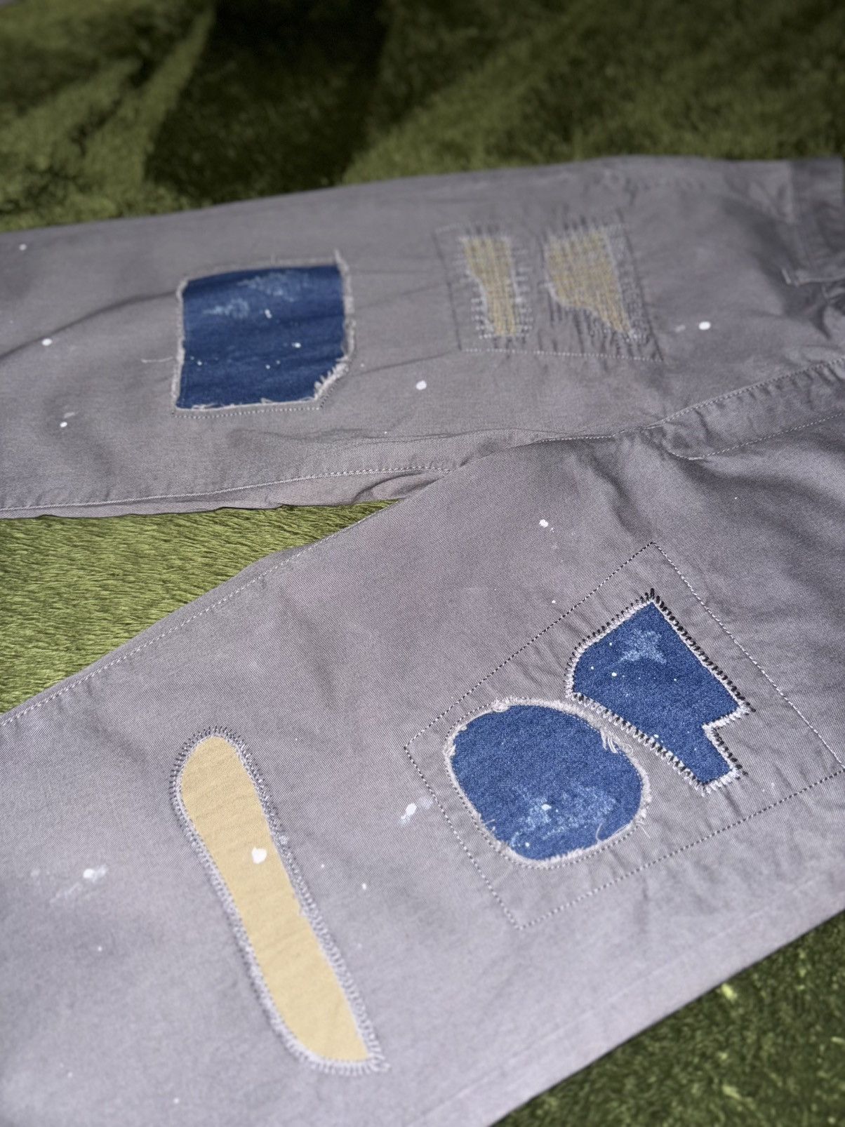 Japanese Brand Mahagrid (korean brand) Repair Detail Washed Chino Pants Size US 32 / EU 48 - 5 Thumbnail