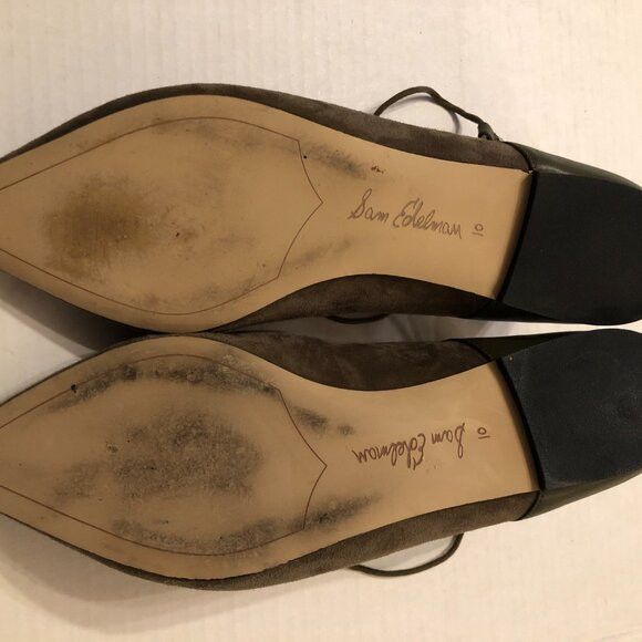 Sam Edelman SAM EDELMAN WOMEN'S GREEN LEATHER SHOES SIZE: 10 Size US 10 / IT 40 - 4 Thumbnail