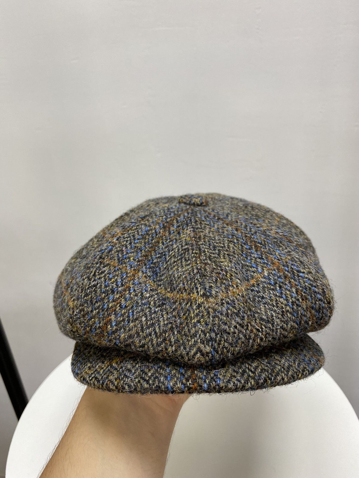 Harris Tweed × Vintage Vintage Failsworth Harris Tweed Wool Flat Hat Cap Size ONE SIZE - 12 Thumbnail