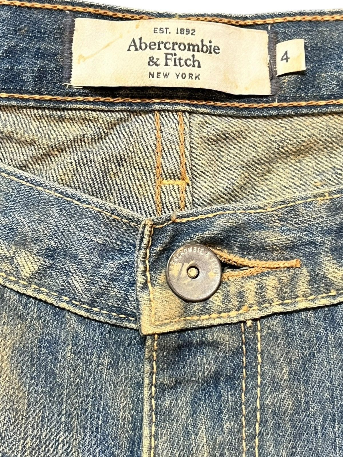 Abercrombie & Fitch VintageAbercrombie&Fitch Flare Mudwash Distressed Denim Size US 30 / EU 46 - 5 Thumbnail