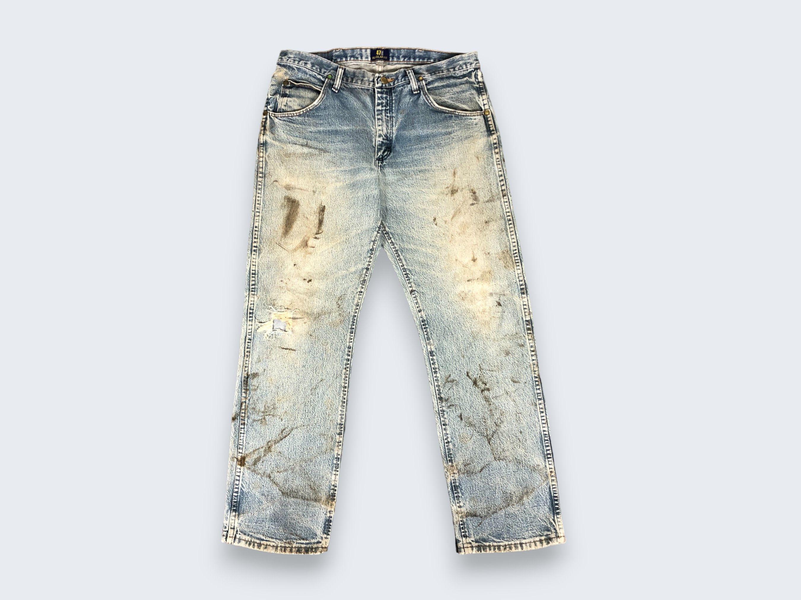 Vintage × Wrangler Vintage Wrangler Regular Fit Jeans Dirty L1005 Size US 34 / EU 50 - 1 Thumbnail