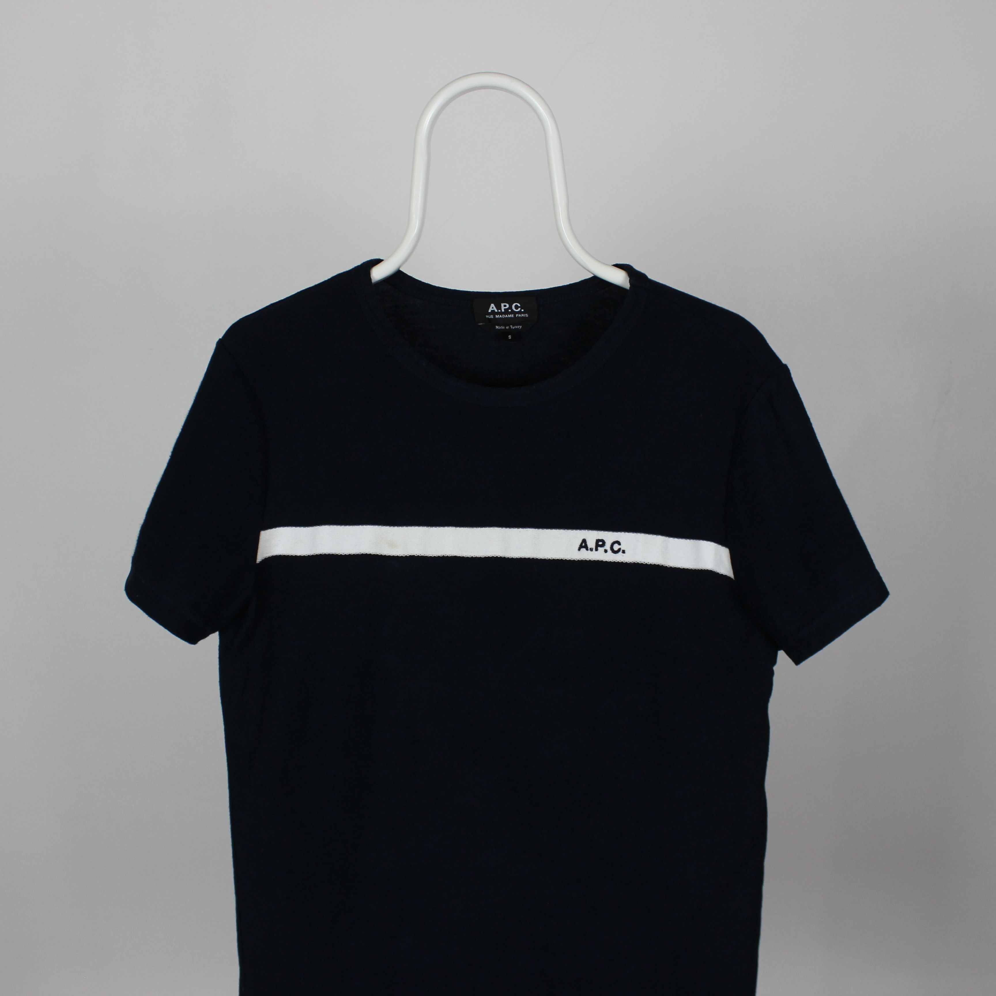 A.P.C. A.P.C t shirt men logo cotton navy blue s Size US S / EU 44-46 / 1 - 1 Thumbnail