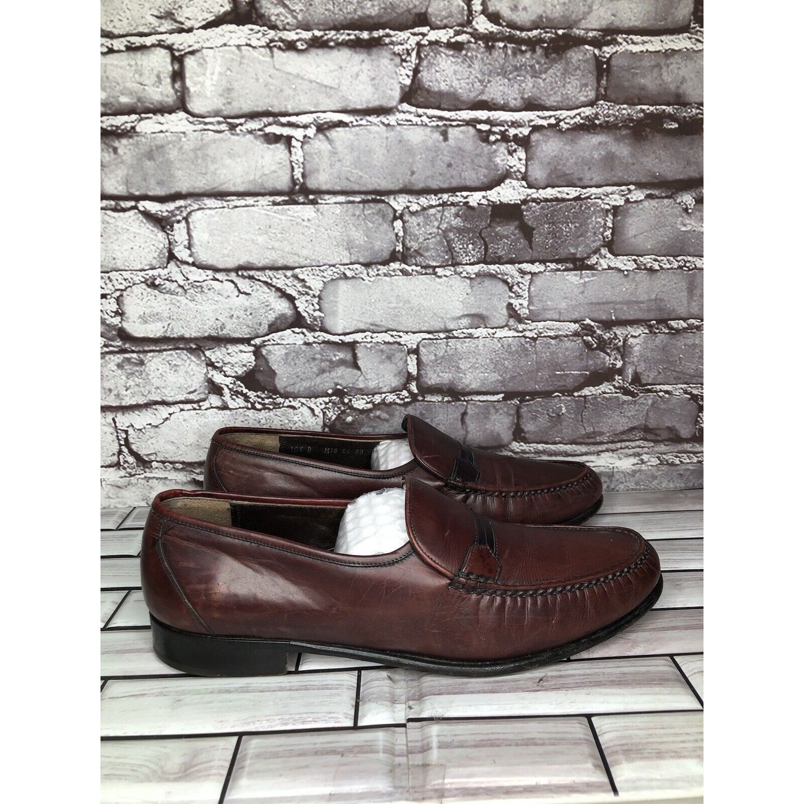 E.T. Wright E.T. Wright 1876 Brown Leather Loafers Slip On Dress Shoes M Size US 10.5 / EU 43-44 - 3 Thumbnail