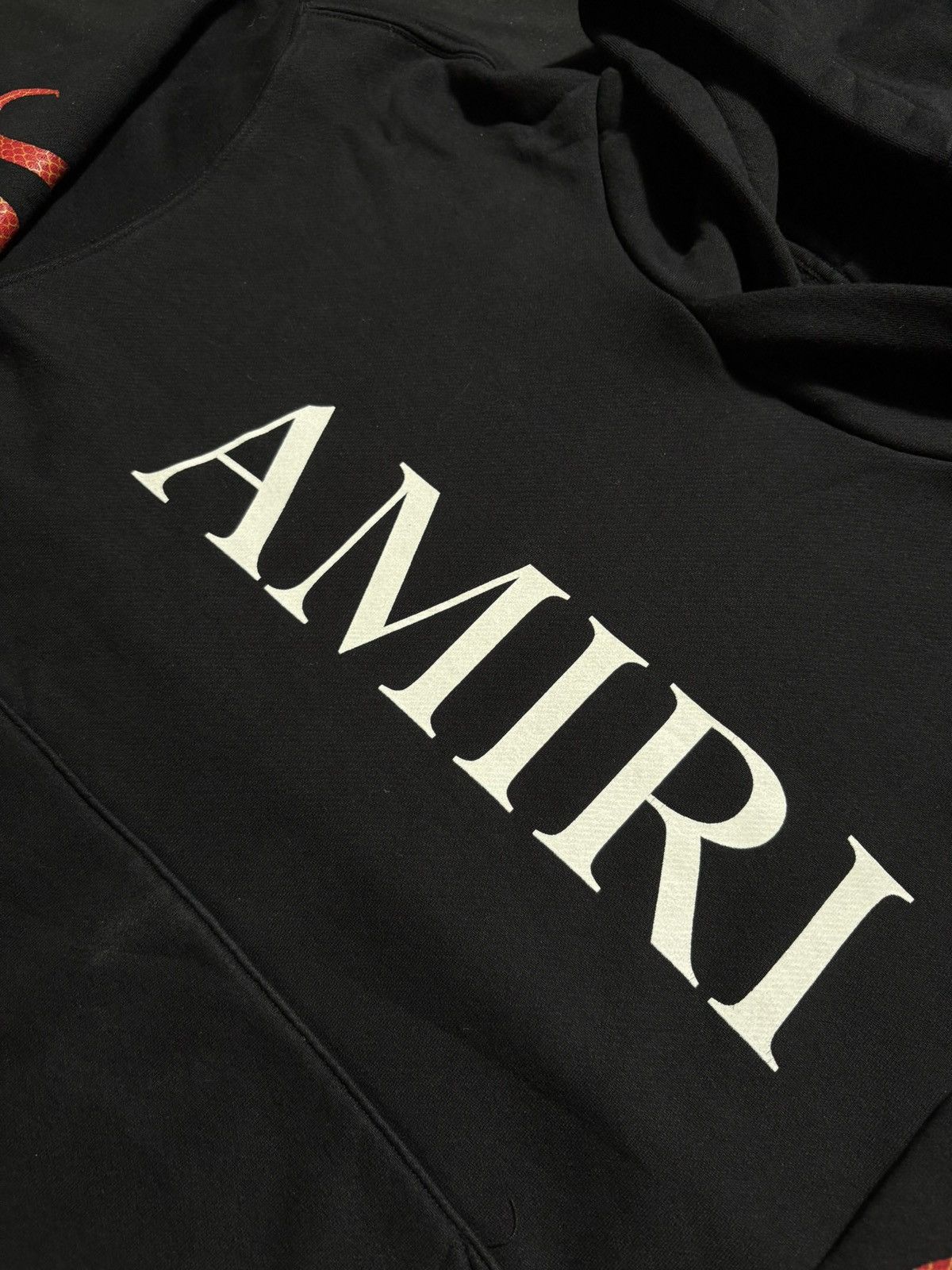 Amiri Amiri Snake Sleeves Pullover Hoodie - Size XL Size US XL / EU 56 / 4 - 3 Thumbnail