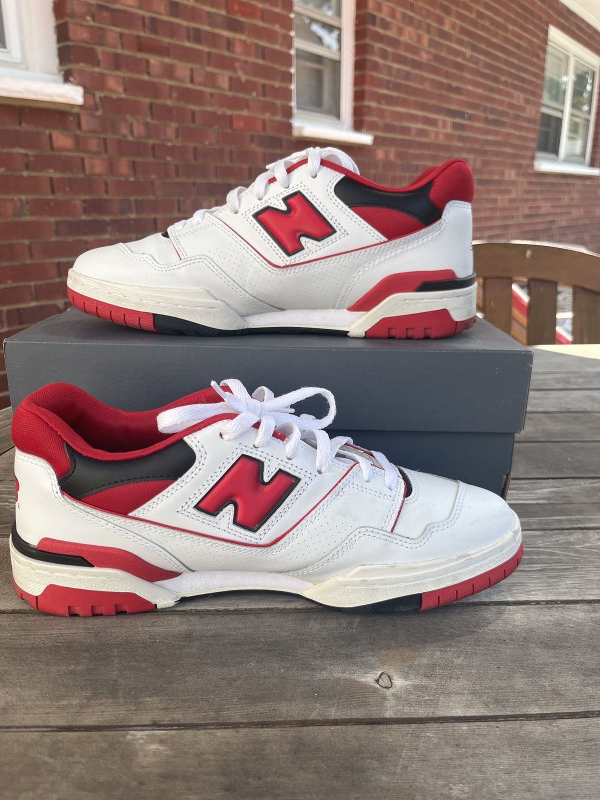 New Balance New Balance 550 “White Team Red” Size US 10 / EU 43 - 6 Thumbnail