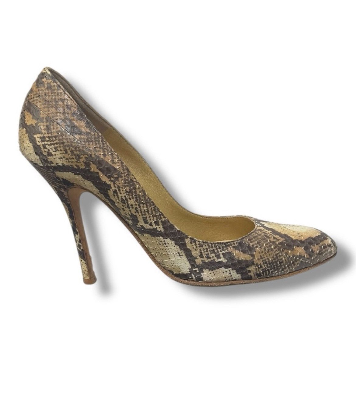 Manolo Blahnik Manolo Blahnik Snakeskin Stiletto‎ Pumps EU 38 (US 7.5–8) Size US 8 / IT 38 - 3 Thumbnail