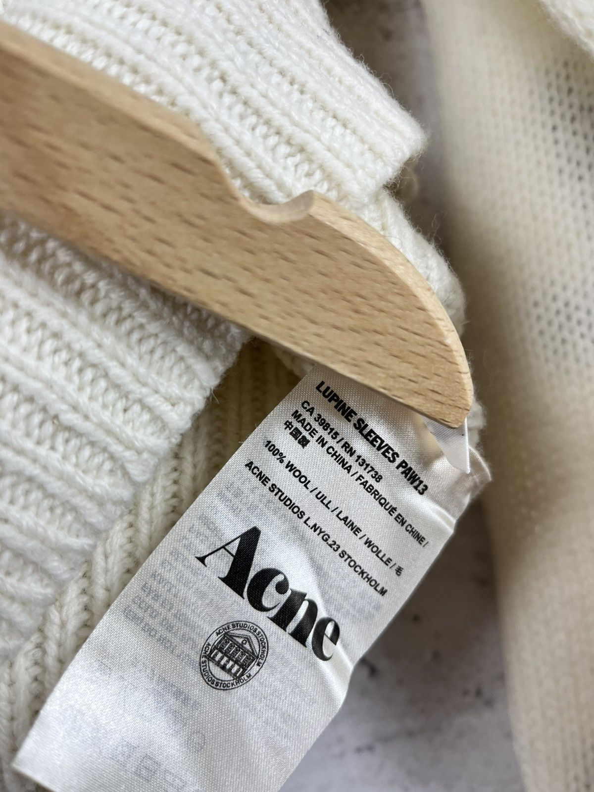 Acne Studios × Designer Acne Studios - Lupine One Day At The Time Wool Sweater XS Size XS / US 0-2 / IT 36-38 - 6 Thumbnail