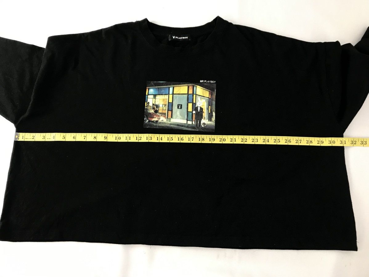Playboy Playboy Big Graphic Bunny Head Longsleeve Printed Black Tee Size XL / US 12-14 / IT 48-50 - 8 Thumbnail