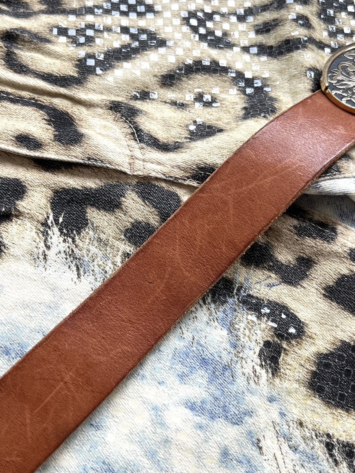 Just Cavalli × Roberto Cavalli Vintage Roberto Cavalli “Just Cavalli” Golden Tone Belt Size ONE SIZE - 9 Thumbnail