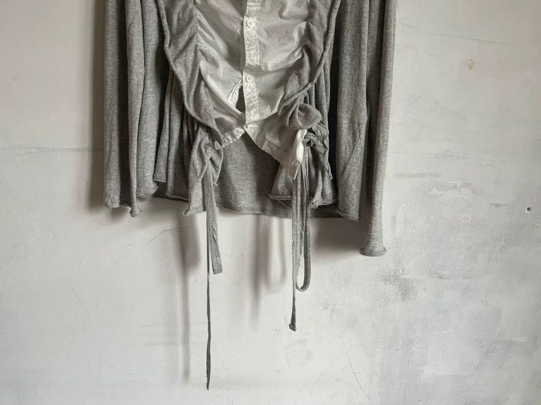 Y's Y's 04SS cotton paneled drawstring rolled long-sleeve shir Size XS / US 0-2 / IT 36-38 - 7 Thumbnail