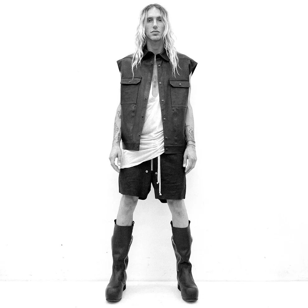 Rick Owens Rick Owens Jumbo Crepe Vest Oyster - SS21 Size US L / EU 52-54 / 3 - 10 Thumbnail