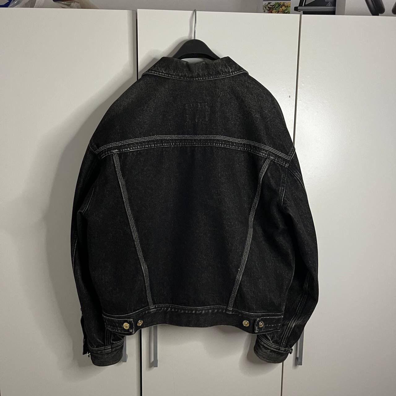 Japanese Brand × Versace Jeans Couture Vintage Versace Black Denim Jacket Size US M / EU 48-50 / 2 - 3 Thumbnail