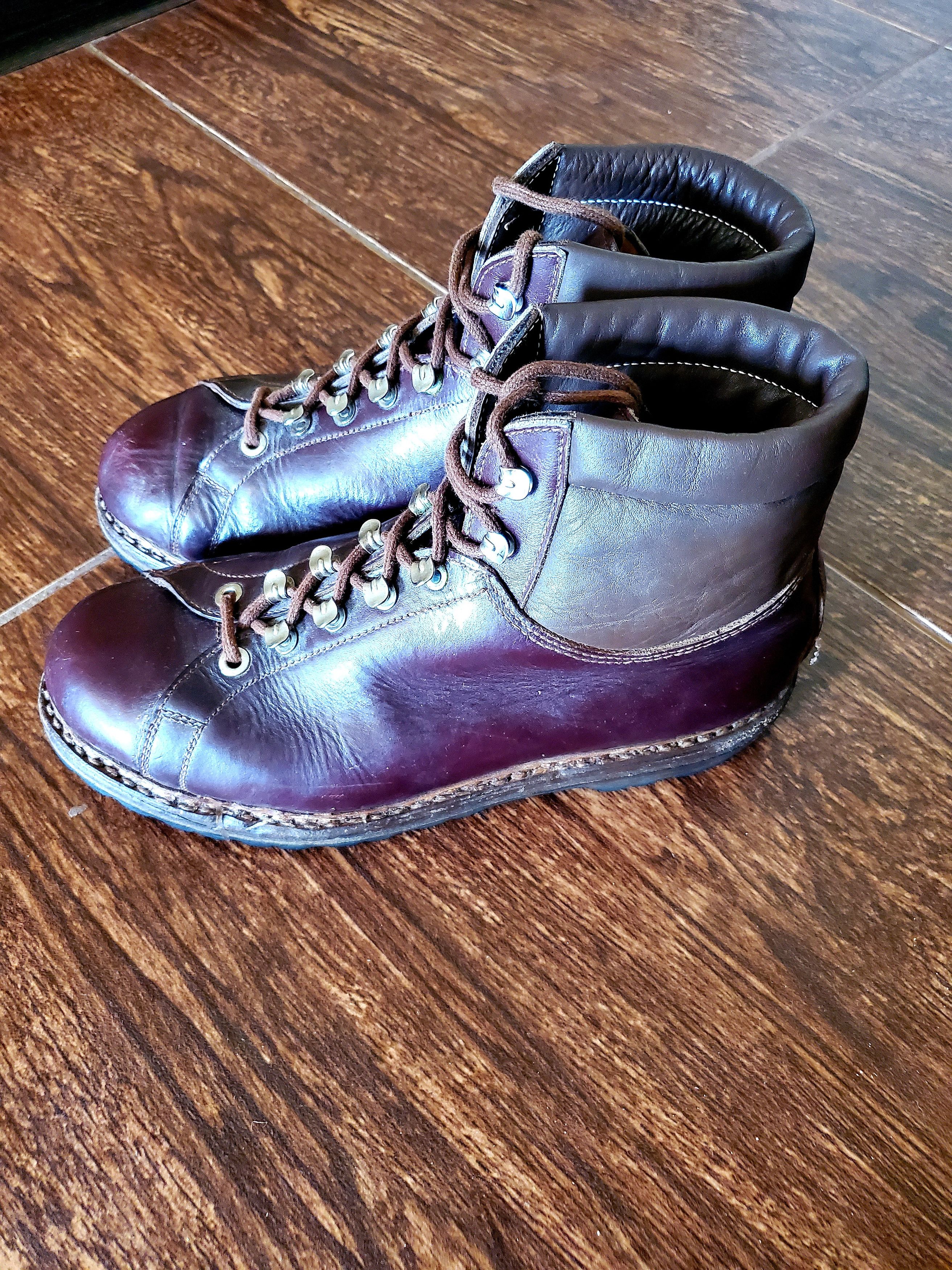Cobra Rock Boot Co CBRC Brown Leather Work Boots Size 12 Handmade Cobra Rock Boot Co CBRC Brown Leather Work Boots  main image 3